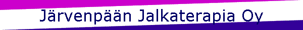 J�rvenp��n Jalkaterapia Oy